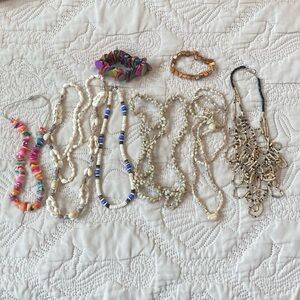 🍀8 Colorful Shell Beaded Necklaces & Bracelets Collection